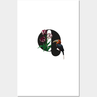 Botanical Alphabet Q Posters and Art